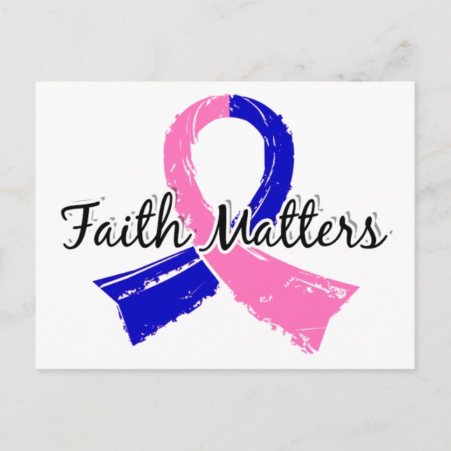 Faith Matters 5 Male Breast Cancer Vykort (Framsida)