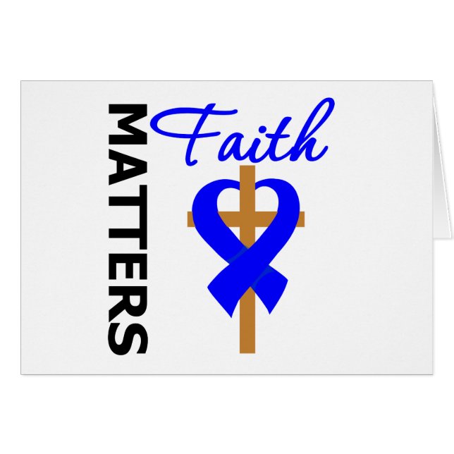 Faith Matters Colon Cancer Hälsningskort (Framsidan Horizontal)