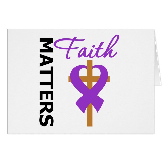 Faith Matters Fibromyalgia Hälsningskort (Framsidan Horizontal)