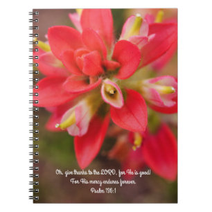 Faith Mercy Bible Verse Prayer bärbar dator Anteckningsbok