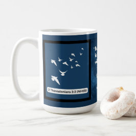 Faith Message - Bible Verse - 2 Thessaloniki 3:3 Kaffemugg