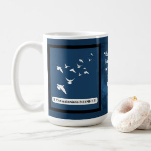 Faith Message - Bible Verse - 2 Thessaloniki 3:3 Kaffemugg