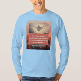 Faith Message - Hebrews 11-1 - Långärmad Lt Blue T Shirt