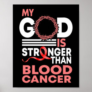 Faith min Gud är starkare än blodcancer Poster