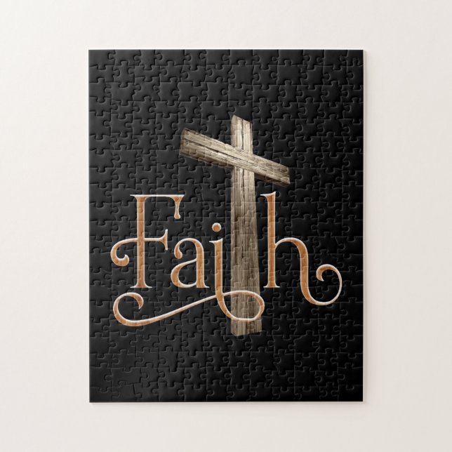 Faith Mönster gud Jesus Religiösa Christian Pussel (Vertikal)