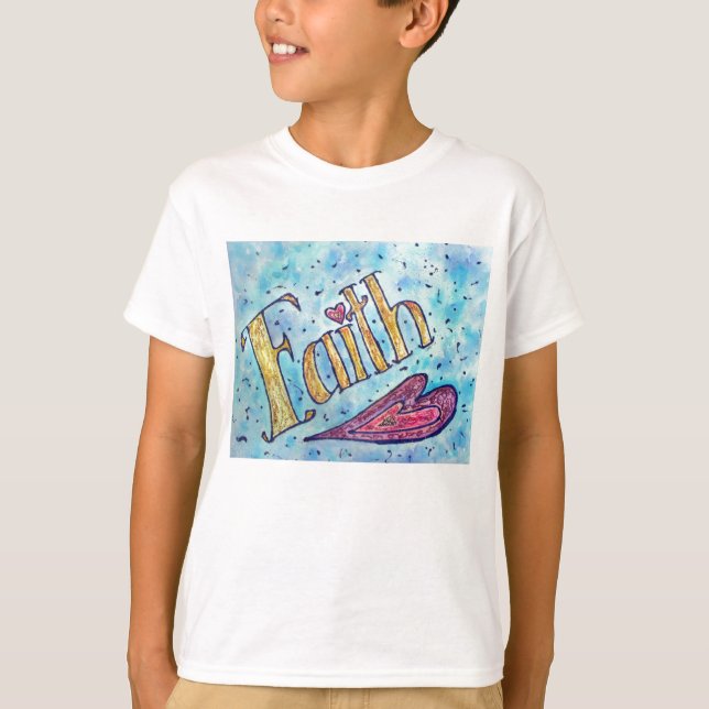 Faith Motivational Ord inspirational Shirts Tröja (Framsida)