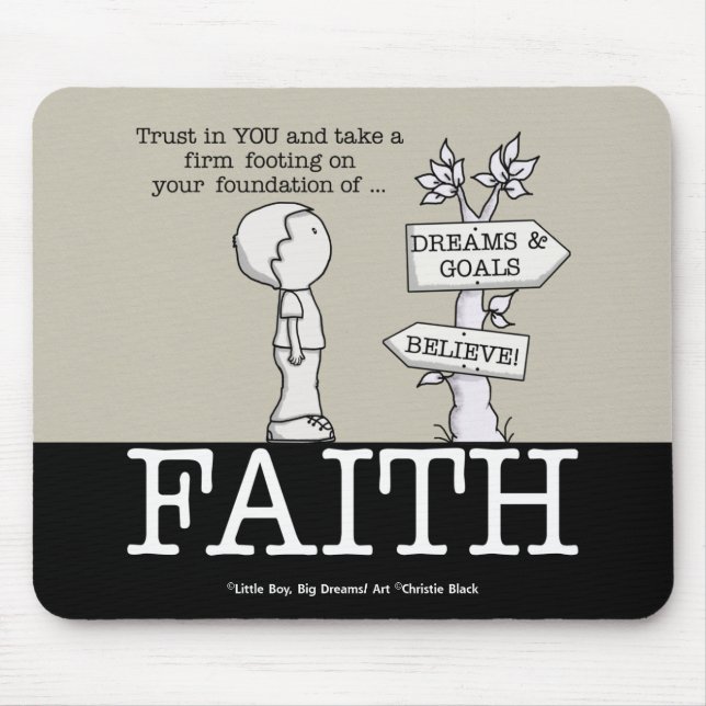 Faith Mouse Pad-stiftelsen Musmatta (Framsidan)