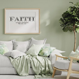 Faith Moves Mountains Christian Poster