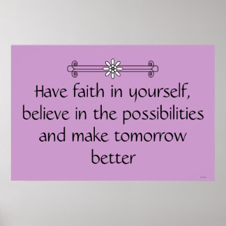 Faith och Belief Poster