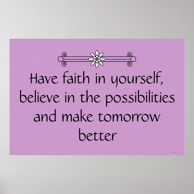 Faith och Belief Poster (Framsidan)