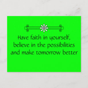 Faith och Belief Vykort