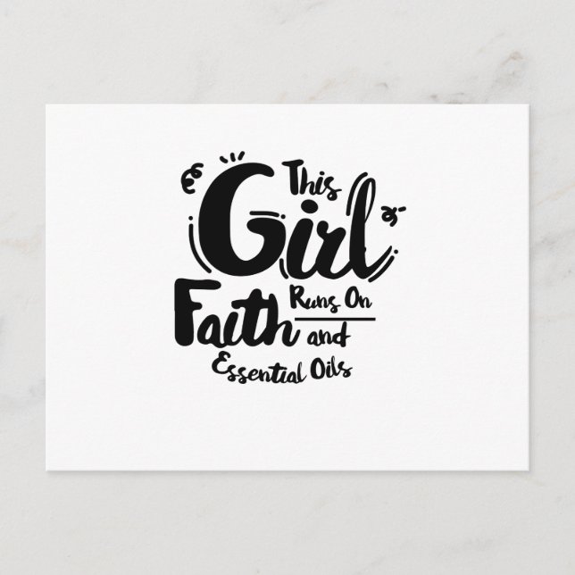 Faith och Essential Oils Christian Jesus Peace Vykort (Framsida)