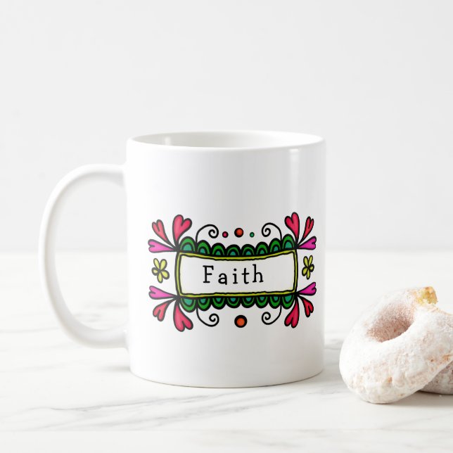 Faith och Hope Coffee Mugg (Med munk)