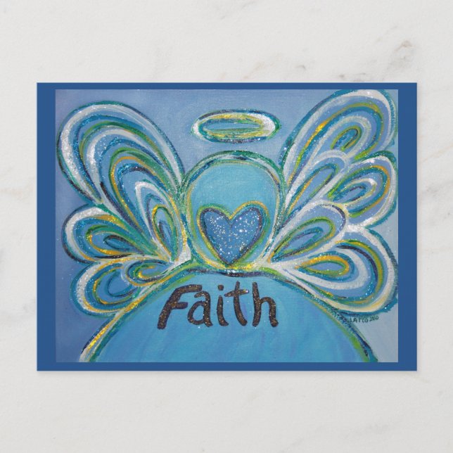 Faith Ord inspirational Angel-vykort Vykort (Framsida)
