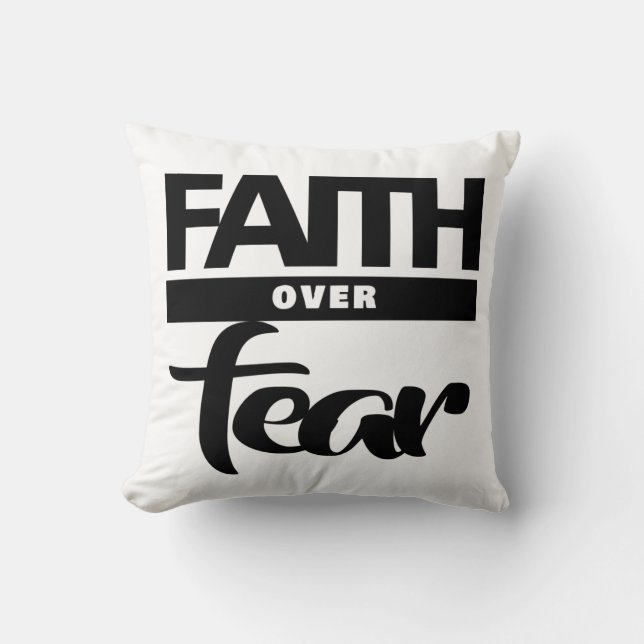 Faith Over Fea Kudde (Framsida)