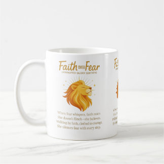 Faith over Fear (Animerad Glory Edition) Kaffemugg