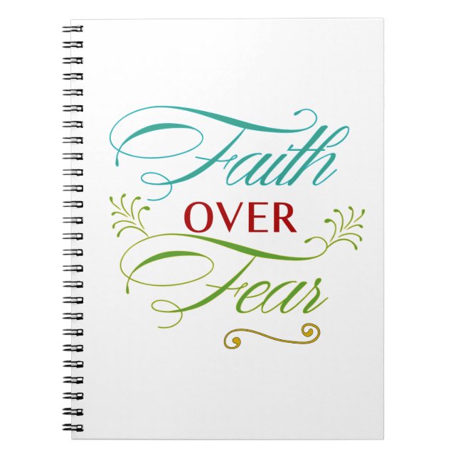 Faith over Fear Anteckningsbok (Framsidan)
