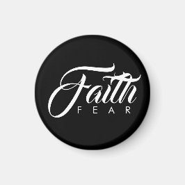 Faith over Fear Black Magnet