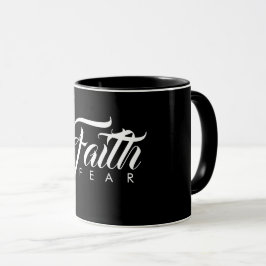 Faith over Fear Black Mugg