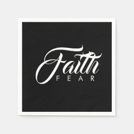 Faith over Fear Black Pappersservett