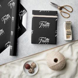 Faith over Fear Black Presentpapper