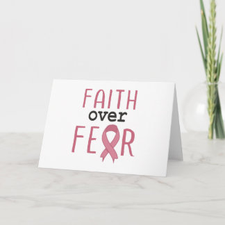 Faith Over Fear Breast Cancer Awareness Tack Kort