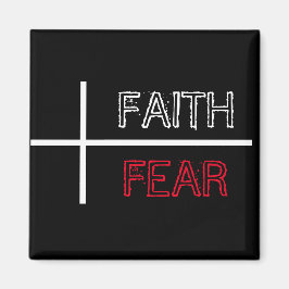 Faith over Fear Christian Kor Magnet