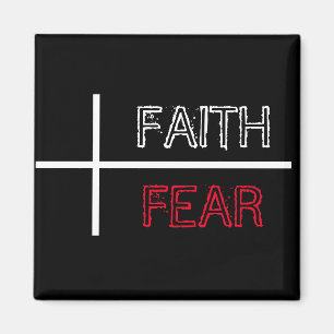 Faith over Fear Christian Kor Magnet