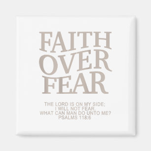 Faith over Fear Christian Påsk Youth Tonåring Girl Magnet