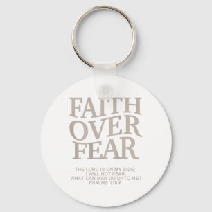 Faith over Fear Christian Påsk Youth Tonåring Girl Nyckelring