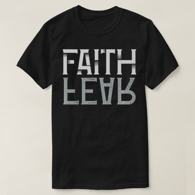 Faith over Fear, Christian Soldier of Jesus Christ T Shirt (Design framsida)