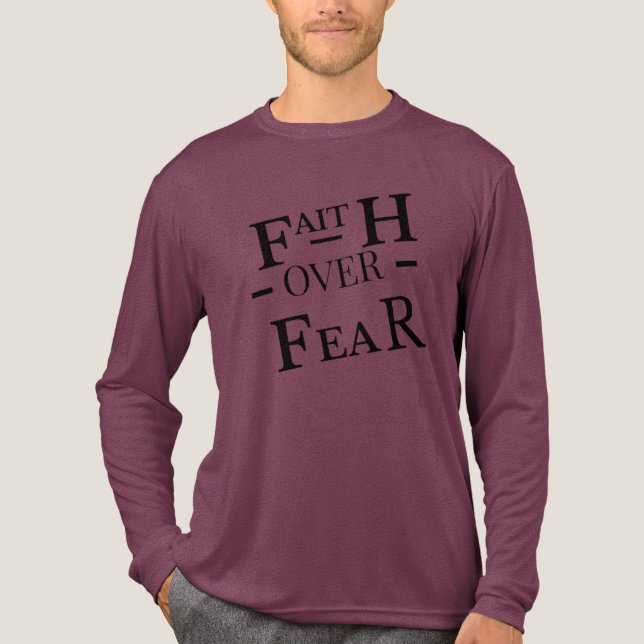 Faith Over Fear Christian T-Shirt (Framsida)