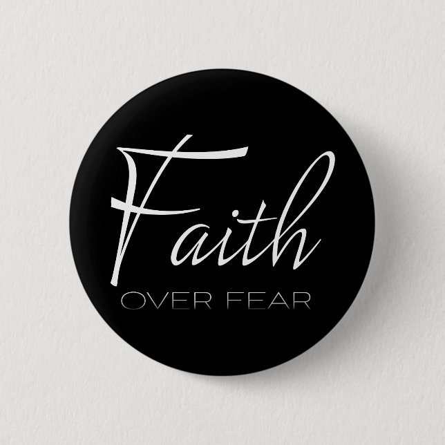 Faith over Fear Encouragement in White Knapp (Framsida)