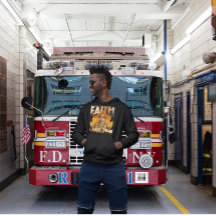 Faith over Fear Firefighter Christian Faith