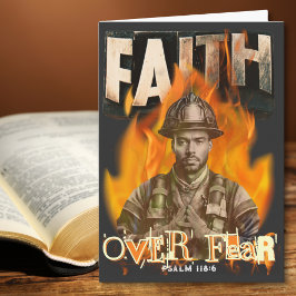 Faith over Fear Firefighter Christian Kort