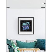 Faith over Fear Galaxy Burst Design