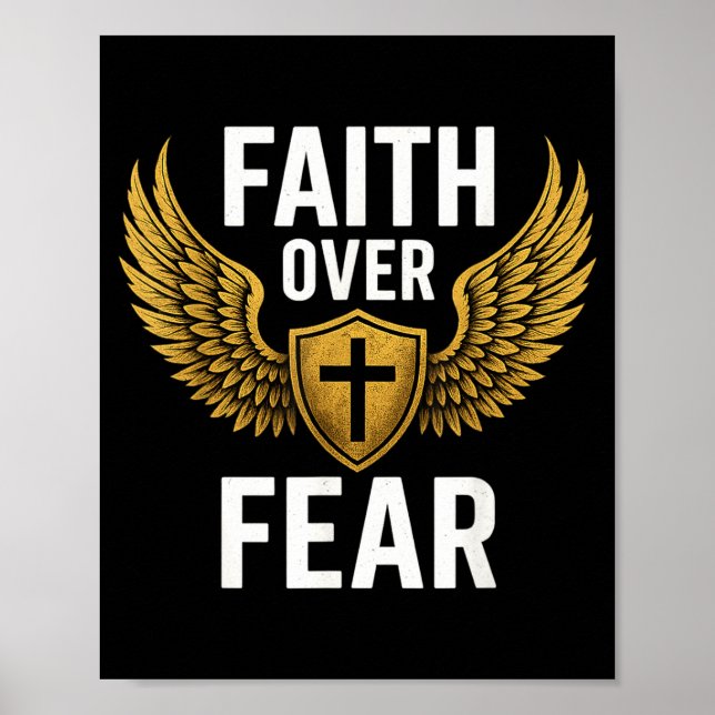 Faith Over Fear Gold  Poster (Framsidan)