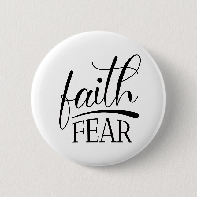 Faith over Fear Gospel Graphics Berömd Christian Knapp (Framsida)