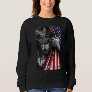 Faith over Fear Gud Jesus Christian Flagga T Shirt