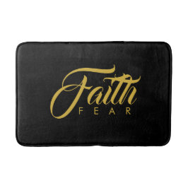 Faith over Fear Guld and Black Badrumsmatta