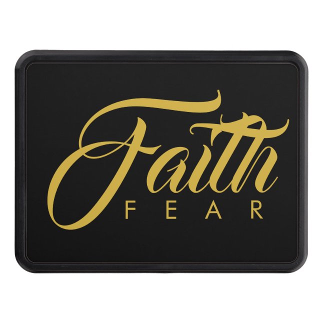Faith over Fear Guld and Black Dragkroksskydd (Framsidan)
