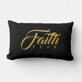 Faith over Fear Guld and Black Lumbarkudde