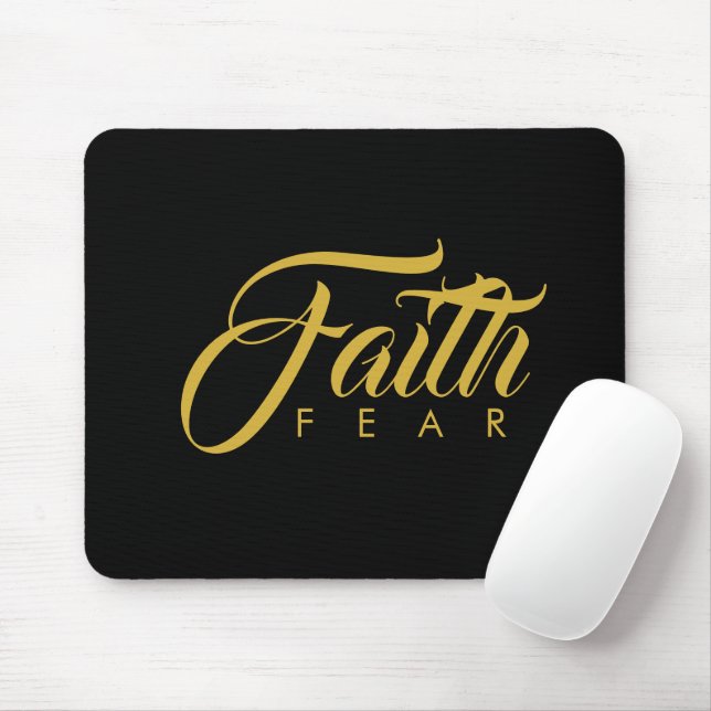 Faith over Fear Guld and Black Musmatta (Med mus)