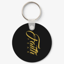 Faith over Fear Guld and Black