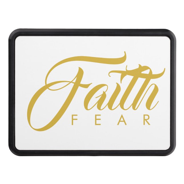 Faith over Fear Guld and White Dragkroksskydd (Framsidan)