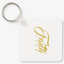 Faith over Fear Guld and White