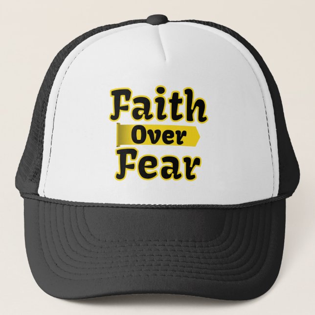Faith over Fear Inspirational Christian Believers Keps (Framsida)