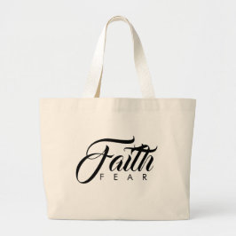 Faith over Fear Jumbo Tygkasse
