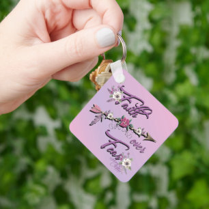 Faith over Fear Keychain Nyckelring