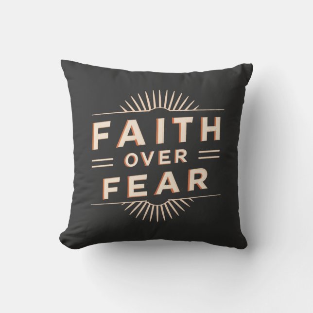 Faith over Fear Kudde (Framsida)